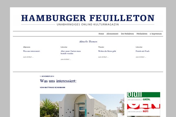 hamburger-feuilleton.de site used Mh-magazine-hf