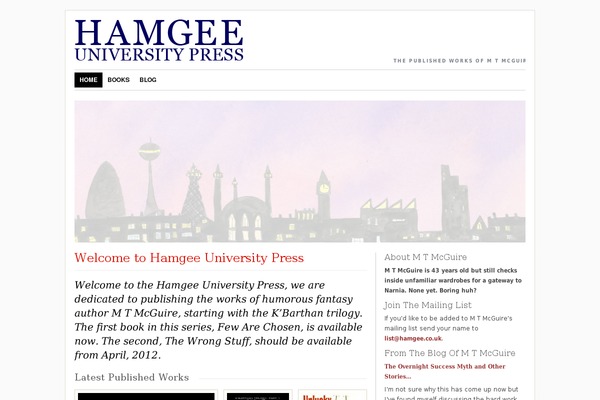 hamgee.co.uk site used Hup-release