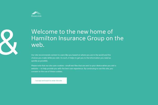 Hamilton theme site design template sample