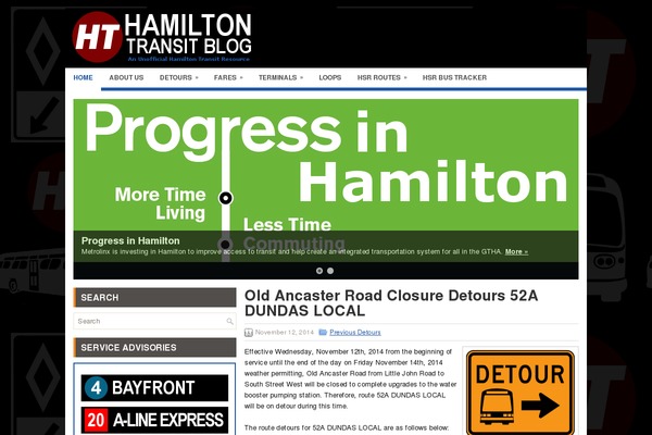 hamiltontransit.ca site used Presta