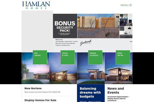 hamlan.com.au site used Hamlanhomes