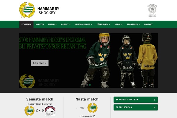 hammarbyhockey.se site used Hammarbyhockey-addad