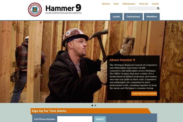 Hammer theme site design template sample