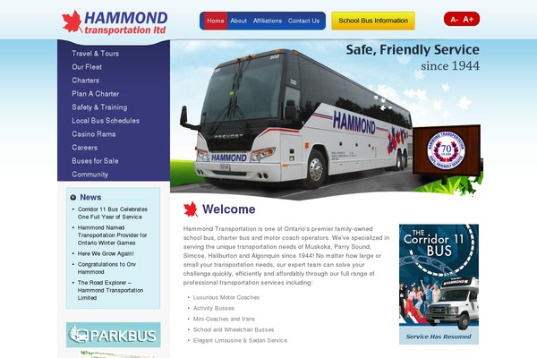 hammondtransportation.com site used Hammond