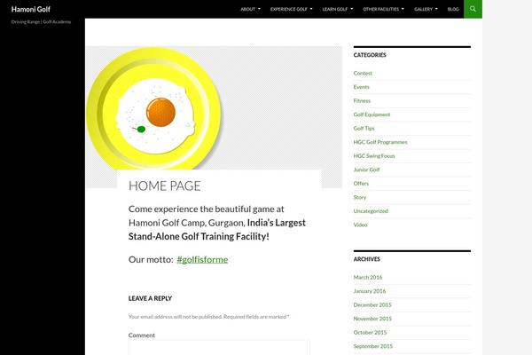 WordPress website example screenshot
