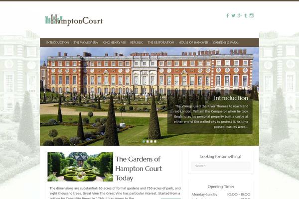 hamptoncourt.com site used Travelify