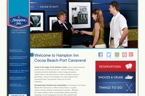 hamptoninncocoabeach.com site used Hampton2012