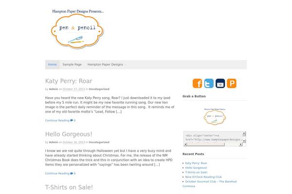 Canvas theme site design template sample