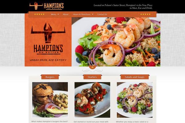 The Restaurant theme site design template sample