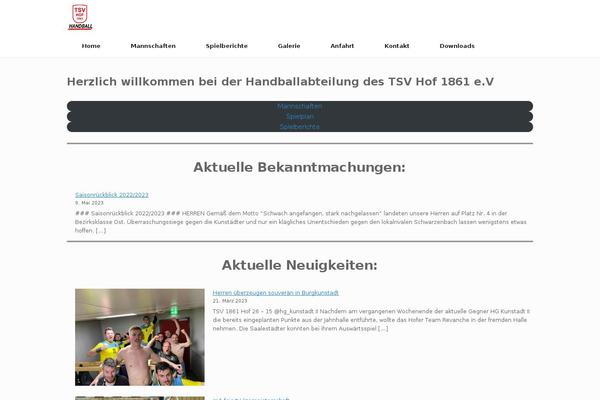 Vantage theme site design template sample