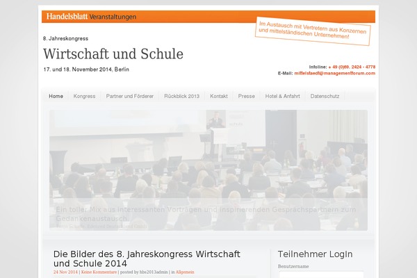handelsblatt-schule.de site used Hb-theme
