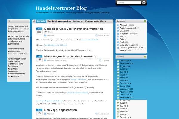 WordPress website example screenshot