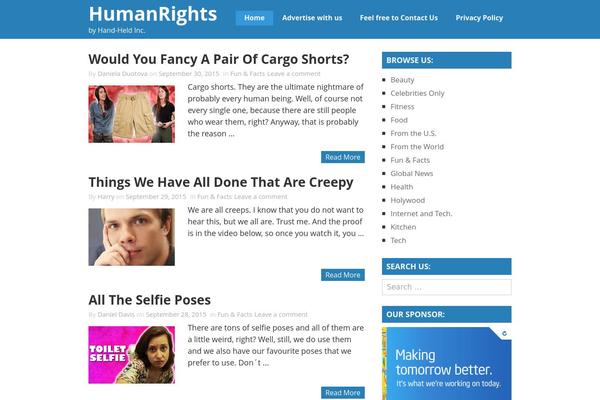 WordPress website example screenshot