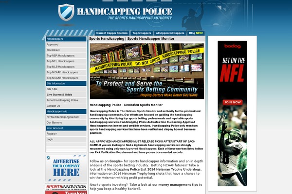 handicappingpolice.com site used Police