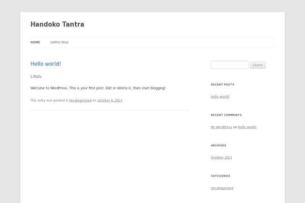 Twenty Twelve theme site design template sample