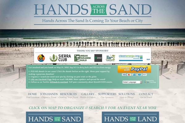 handsacrossthesand.org site used Hands