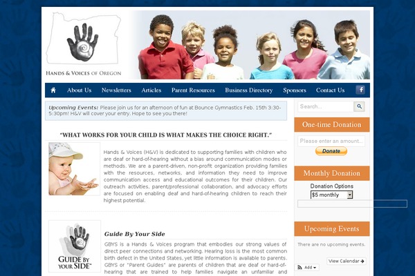 handsandvoicesor.org site used Hands-voices-or