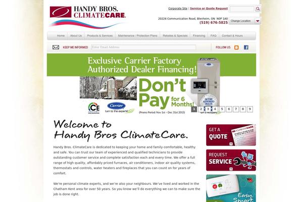Climatecare2012 theme site design template sample