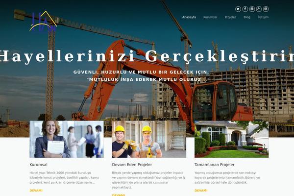 Construction theme site design template sample