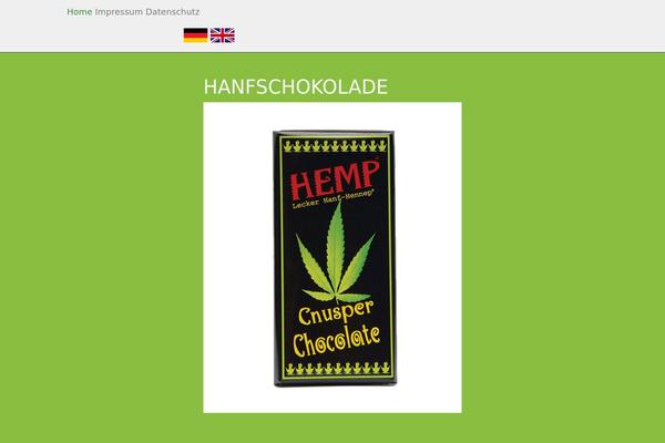 hanfschokolade.de site used Hanfschokolade