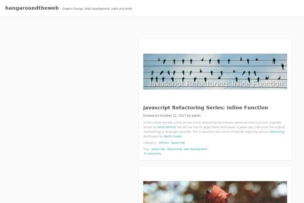 hangaroundtheweb.com site used Twenty Seventeen