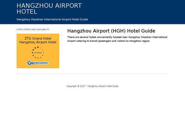 hangzhouairporthotel.com site used Focus-pro-hotel