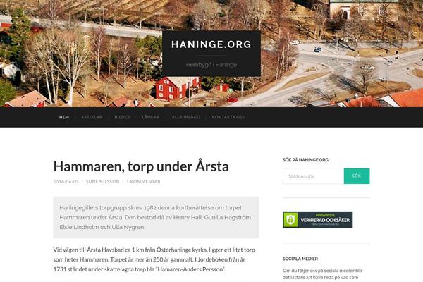 Hemingway theme site design template sample