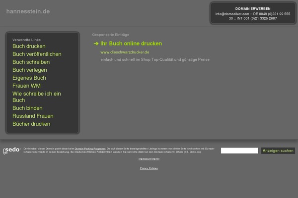hannesstein.de site used Angley_theme