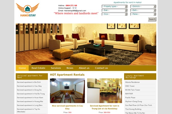 hanoiservicedapartmentrenting.com site used Vcss