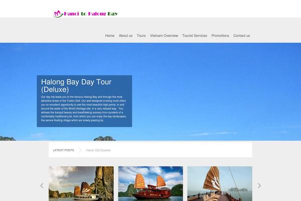 Travelo theme site design template sample