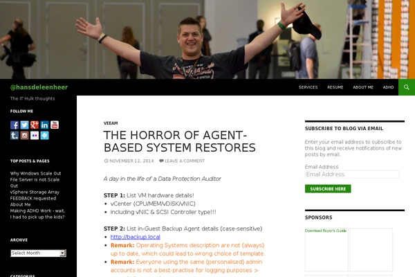 WordPress website example screenshot