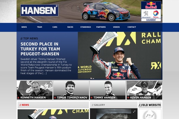 Hansen theme site design template sample