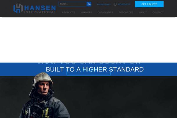 hansenint.com site used Splashtheme