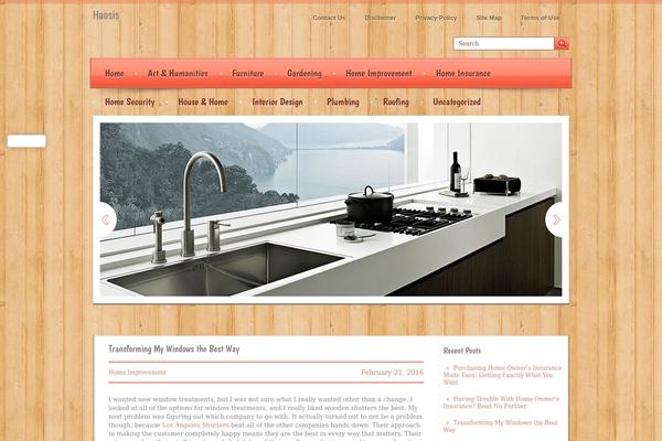 Interior theme site design template sample