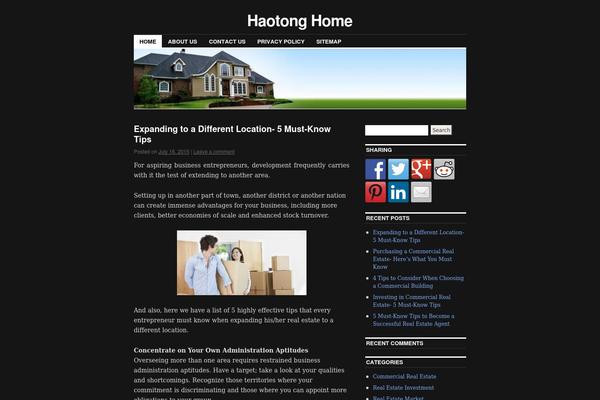 Coraline theme site design template sample