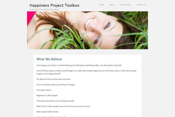 happinessprojecttoolbox.com site used Themify-peak