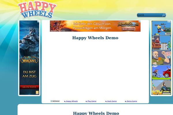 Wheels theme site design template sample