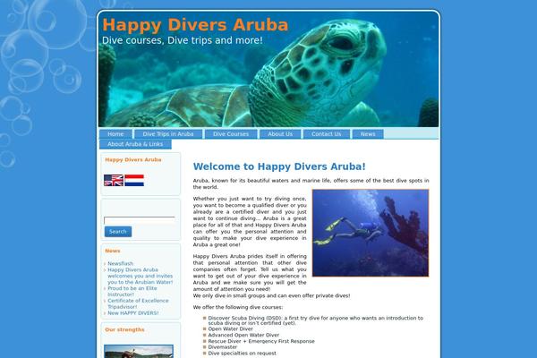 happydiversaruba.com site used Happydiversaruba