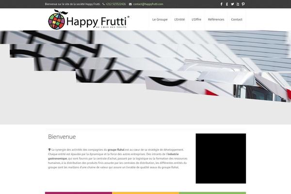 Happy theme site design template sample