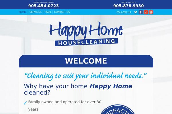 happyhomehousecleaning.ca site used Happyhome