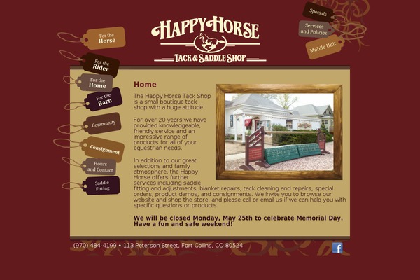 happyhorsetack.com site used Happyhorse