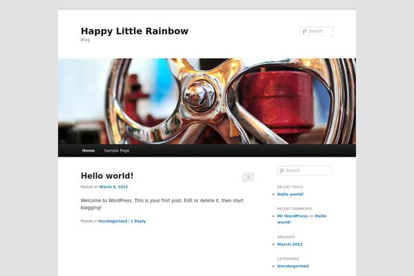 Twenty Eleven theme site design template sample