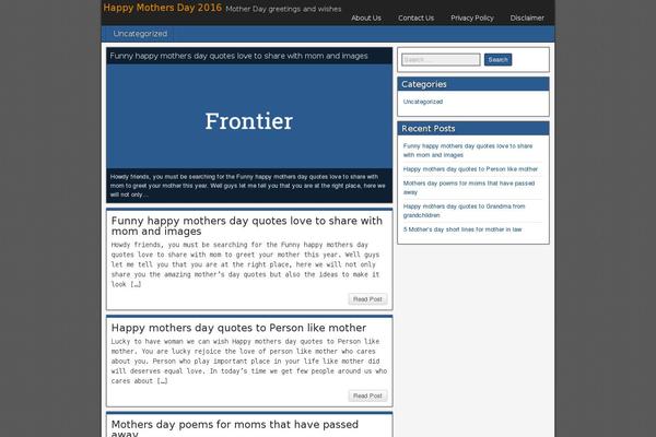 happymothersdays2016.com site used Frontier