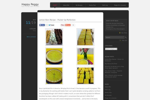 happypeggy.com site used monochrome