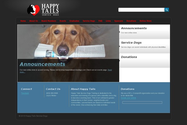 happytailsservicedogs.com site used Tasty-showcase