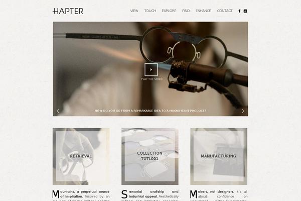 hapter.it site used Haptertheme