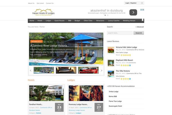 hararehotelsandlodges.com site used Wp-reviews