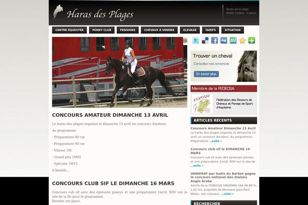 haras-des-plages.com site used Newszine