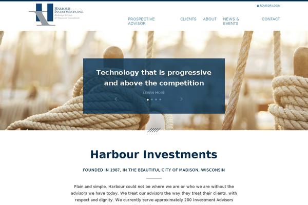Harbour theme site design template sample