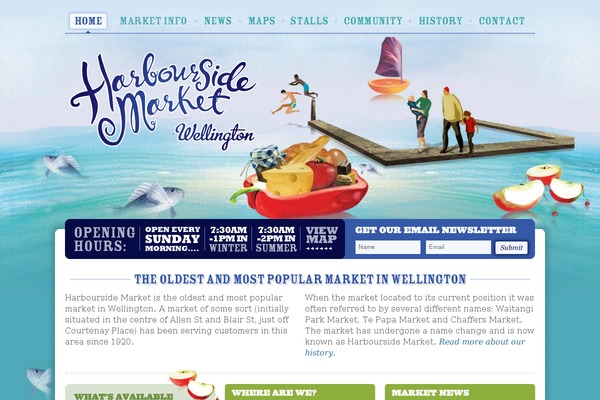 harboursidemarket.co.nz site used Harbourside